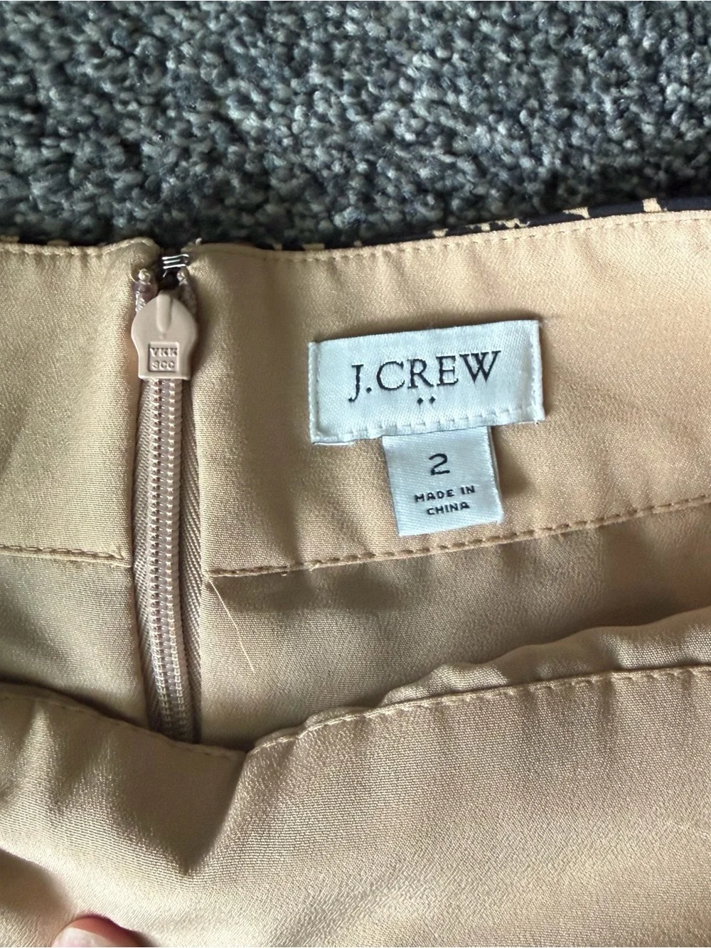 J. Crew Leopard Print Pleated Midi Skirt - Black & Tan